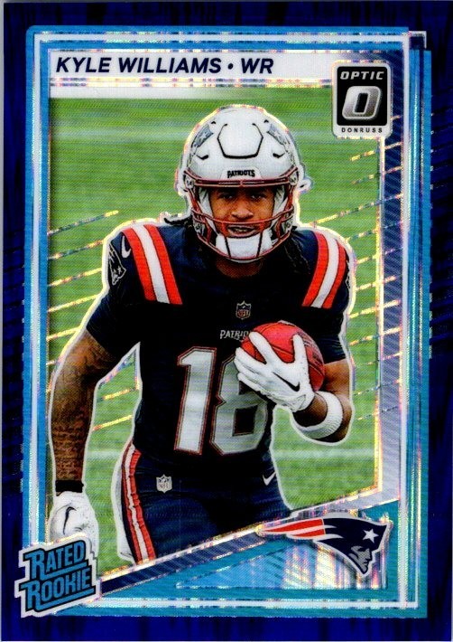Kyle Williams 2025 Donruss Optic Purple Shock Rookie Card #245 - Patriots