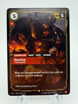 Riftbound: Origins DARIUS TRIFARIAN Showcase Alternate Art #027a