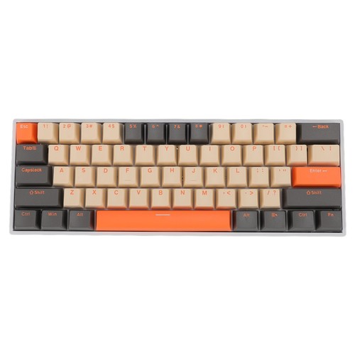 61 Key Mechanical Keyboard 60% Layout Red Switch RGB Backlit USB C Wired H CEL - Picture 6 of 12