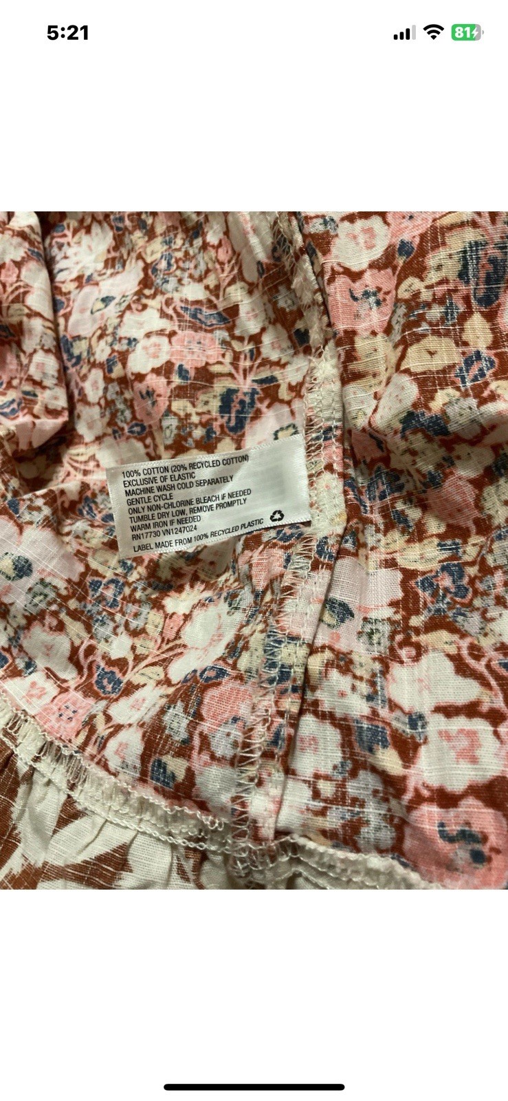 EUC Universal Thread Gingham Floral Patchwork Tie… - image 4