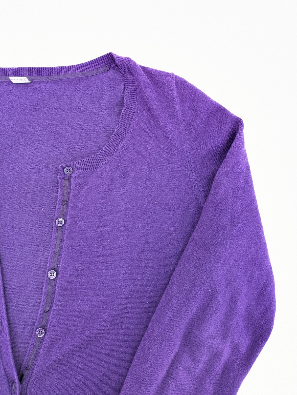 s.Oliver Damen Strickjacke Pullover Gr 40 Lila Langarm Knopfleiste Baumwolle image 4