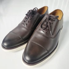 ALLEN EDMONDS ‘CARSON’ MENS DARK BROWN LEATHER LACE-UP HYBRID SHOE SIZE 13D $350