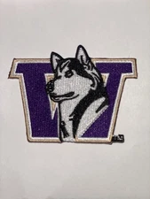 University of Washington Huskies Embroidered 3.5in Iron / Sew-On Patch