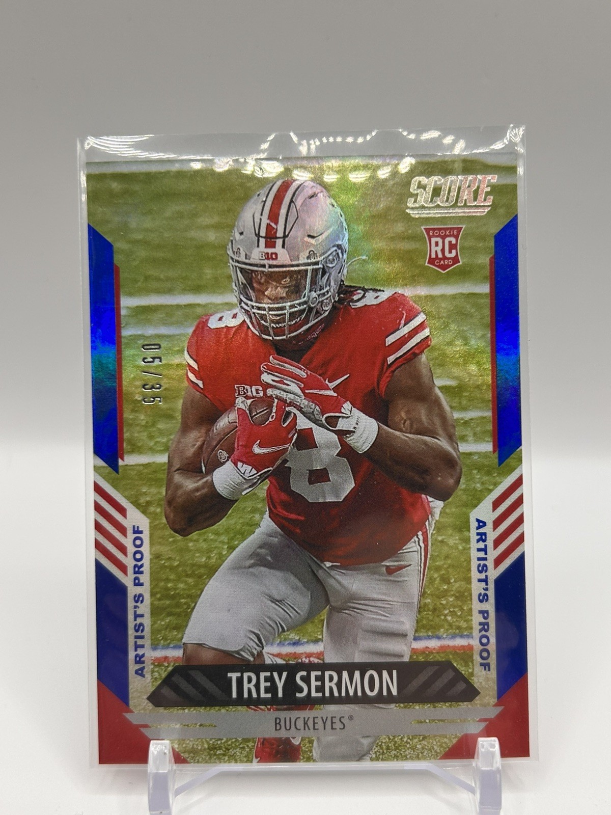 Trey Sermon Panini Score #313 Base