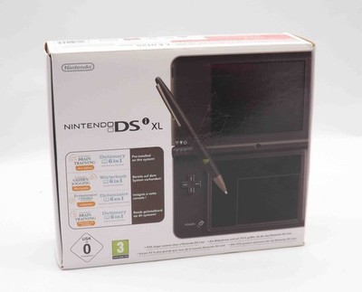 Nintendo DSi XL Handheld Konsole Dunkelbraun - Wörterbuch 6in1 Bundle in OVP - 