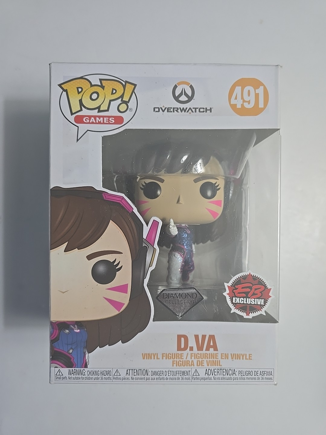 Funko Pop! Overwatch #491 D.va Diamond Collection Eb Exclusive