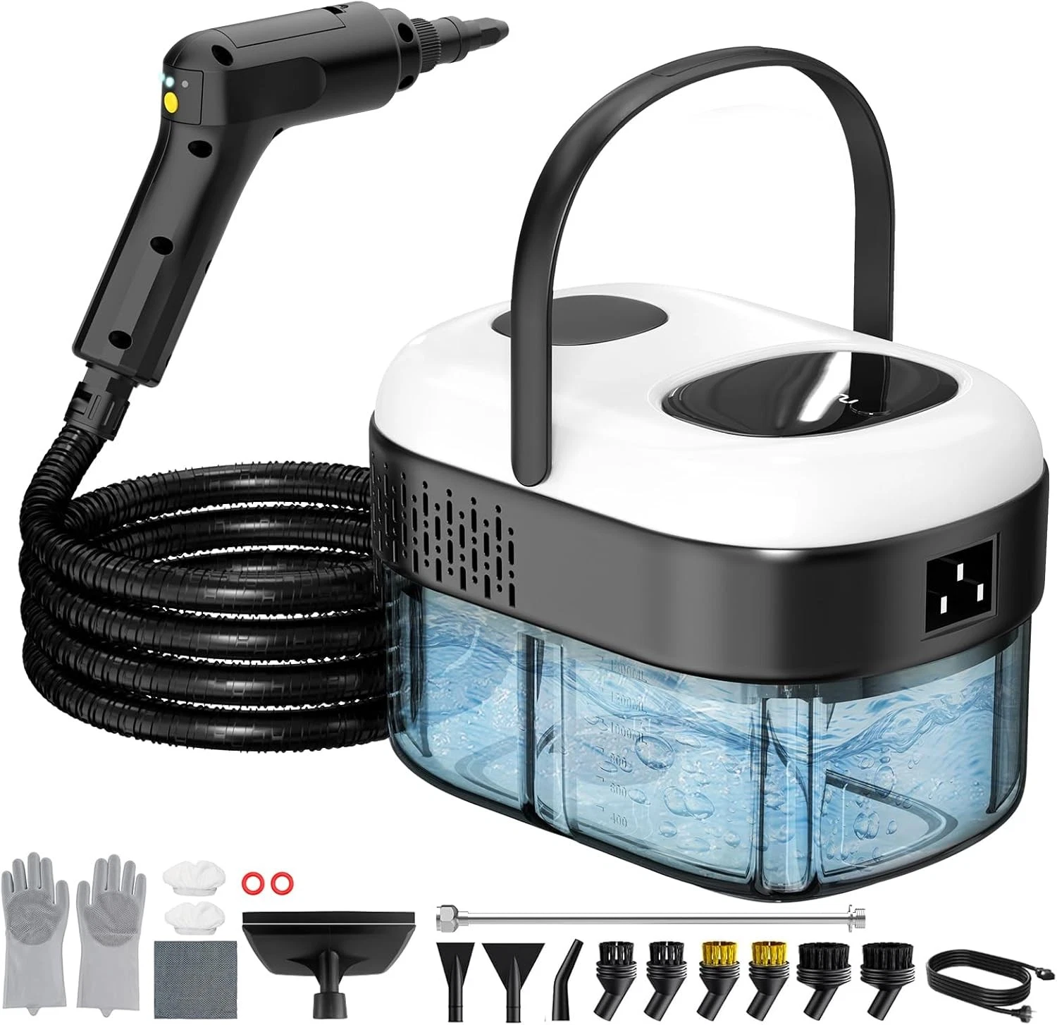 Handheld Steam Cleaner 2500W 15s Heat Up 47.3oz Tank Portable