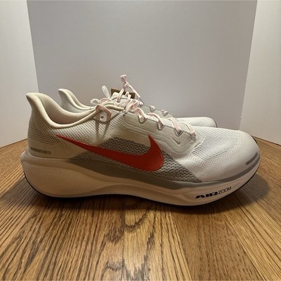 Nike Air Zoom Pegasus 41 FD2722-108 Lace Up Mesh White Picante Red Men's Sneaker