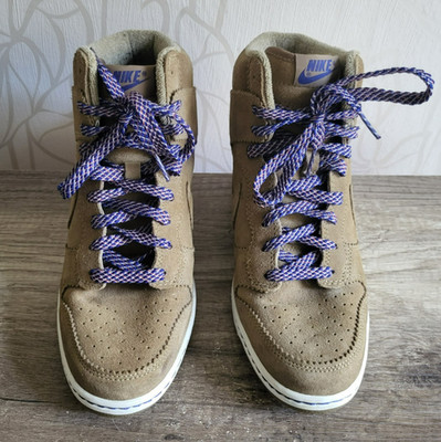 Nike Dunk High Sky Hi Suede Filbert Wedge Schuhe Sneaker Keilabsatz braun Gr. 41