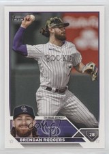 2023 Topps Series 1 Advanced Stat Back 26/300 Brendan Rodgers #287 e8x