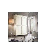 ARMADIO IN LEGNO ARTE POVERA 2 ANTE SHABBY BIANCO 157X60X217 (3203).