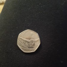 RARE 50 p 2016 Olympic Swimmer Team GB fifty pence coin