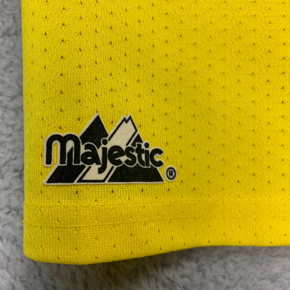 Camiseta vintage de los Atlanta Braves para hombre XL amarilla majestuosa cosida hecha en EE. UU. años 90 Foto 4 de 4