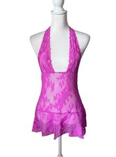 Victoria  s Secret Lace Babydoll Halter Slip Small