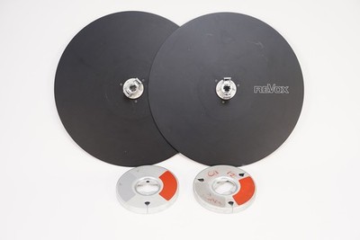 2x Studer REVOX Bandteller 26,5cm Schwarz Pancake-Wickelteller Tonbandgerät