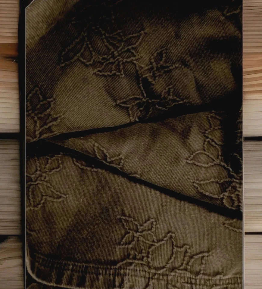 Colcha Calvin Klein KING negra pana texturizada floral algodón pesado usada en excelente estado  Foto 2 de 4