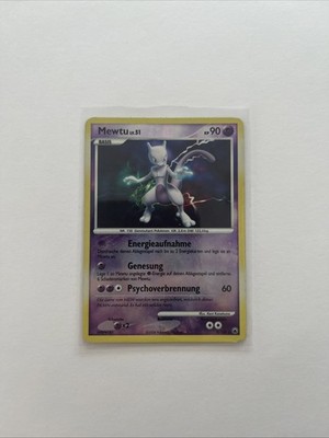 2008 POKEMON DIAMOND & PEARL HOLO MAJESTIC DAWN #9 MEWTWO  DEUTSCH 
