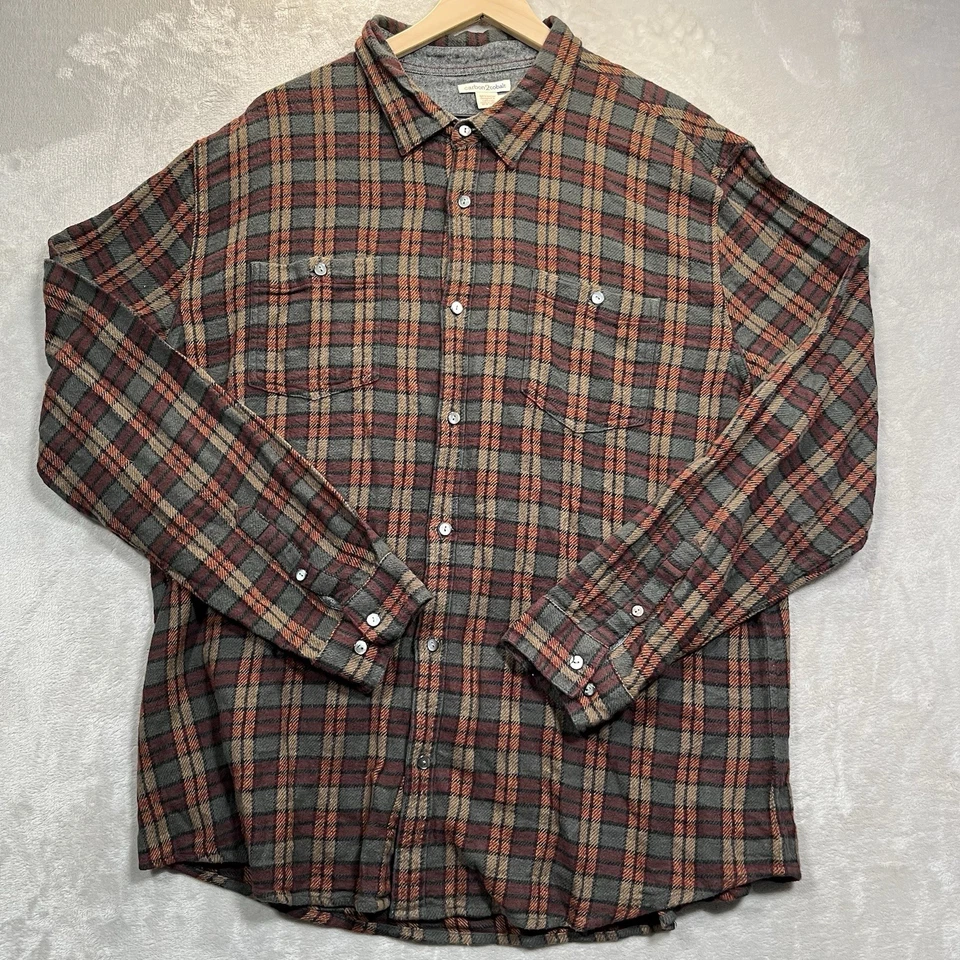 Рубашка фланелевая карбоновая 2кобальтовая мужская размер XL многоцветная клетчатая с длинным рукавом на пуговицах - Изображение 2 из 4