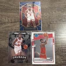 2020-21 Panini Optic, Select, R & STRS PATRICK WILLIAMS (3) Card Rookie card Lot