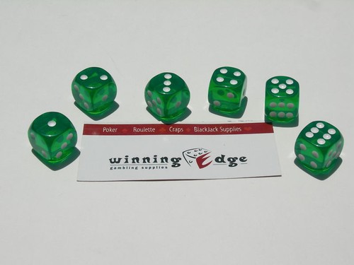 DADOS ACRÍLICO VERDE con ESQUINAS REDONDEADAS 16mm (200) Pack - Imagen 2 de 5
