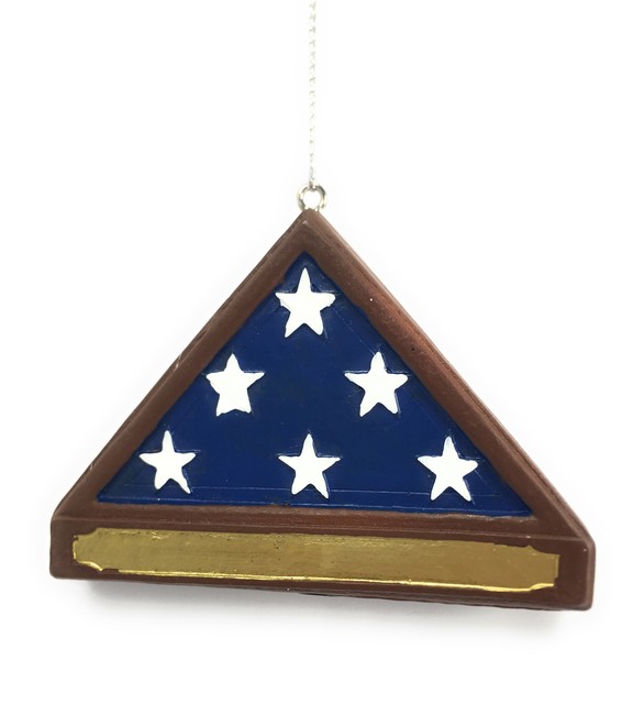 Military Burial Flag Christmas Tree Ornament eBay