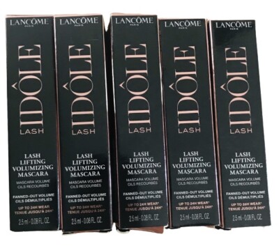 Lancome Idole Lash Lifting Mascara ~ Travel 2.5mL/0.08oz Each ~ LOT Of 5~ NEW