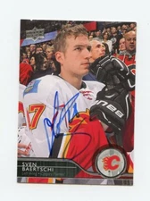SVEN BAERTSCHI FLAMES AUTOGRAPH AUTO 14/15 UPPER DECK #279 *63520