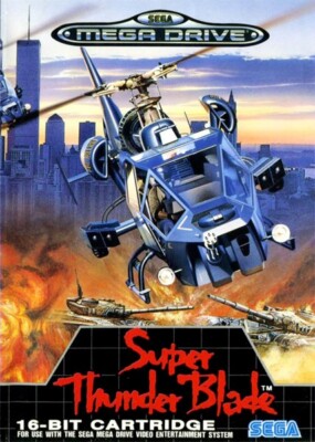 SEGA Mega Drive Spiel - Super Thunder Blade mit OVP sehr guter Zustand