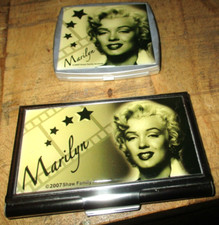 Maryline Monroe-Lot collectors-2 Coffrets sérigraphiés dont 1 avec 2 miroirs