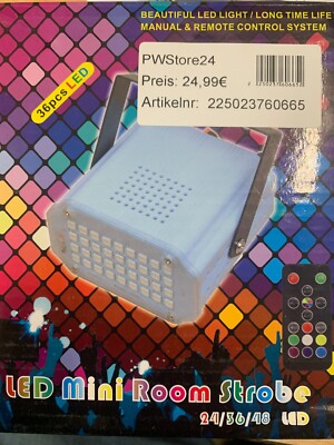 LED-Atom-Blitzlicht, superhelles Blinklicht, 36 weiße LED-Gaming-Lichter für Dis