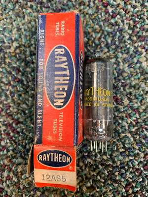 Raytheon 12AS5 Vacuum Tube N.O.S. 
