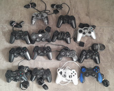Joblot of 14 X 3rd party Playstation 2 PS2 Controllers FAULTY for parts 