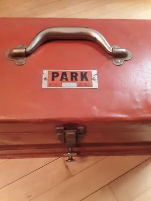 ジェラシックパーク　オニータ　 XL USA シングル　old ビンテージ Park Mfg. Co. Grant Park, IL 2-Drawer Toolbox Vintage Used Model