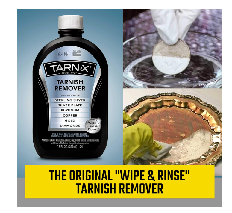 Jewelry Cleaner Tarnish Remover 12 Oz. TarnX Silver Gold Copper Clean