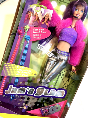 Barbie Jam n' Glam twisting and turning Purple & Blonde Long Hair