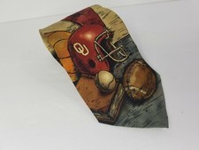 Oklahoma Sooners Neck Tie 100 Silk Football Basketball Eagles Wings OU