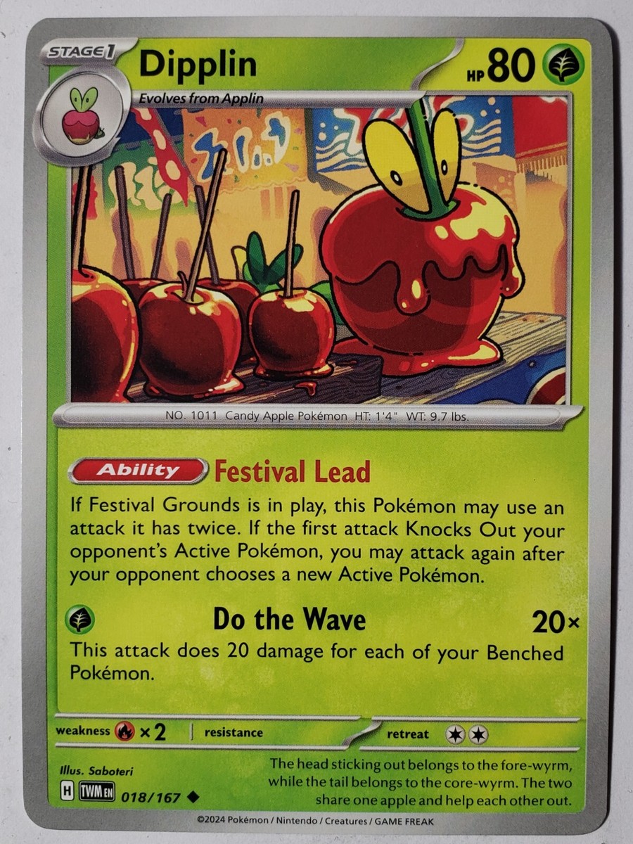 Dipplin 018/167 NM / M - Twilight Masquerade Pokemon Card - $2 Combined Shipping | eBay Dipplin 018/167 NM / M - Twilight Masquerade Pokemon Card - $2 Combined Shipping | eBay