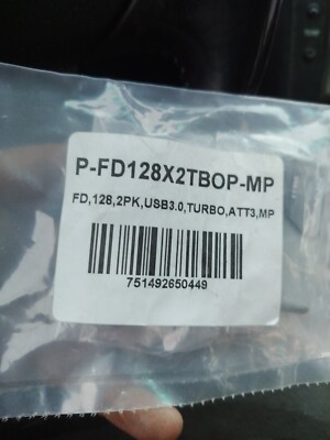 PNY Turbo 128GB USB 3.0 Flash Drive-2ct