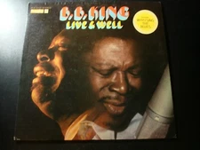 BB B.B. KING LIVE & AND WELL LP RECORD WITH HYPE STICKER