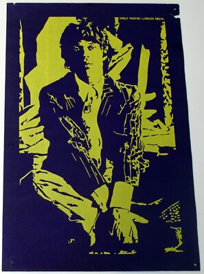 Rolling Stones Mick Jagger Poster Original Vintage Impact Druck Windsor 1969