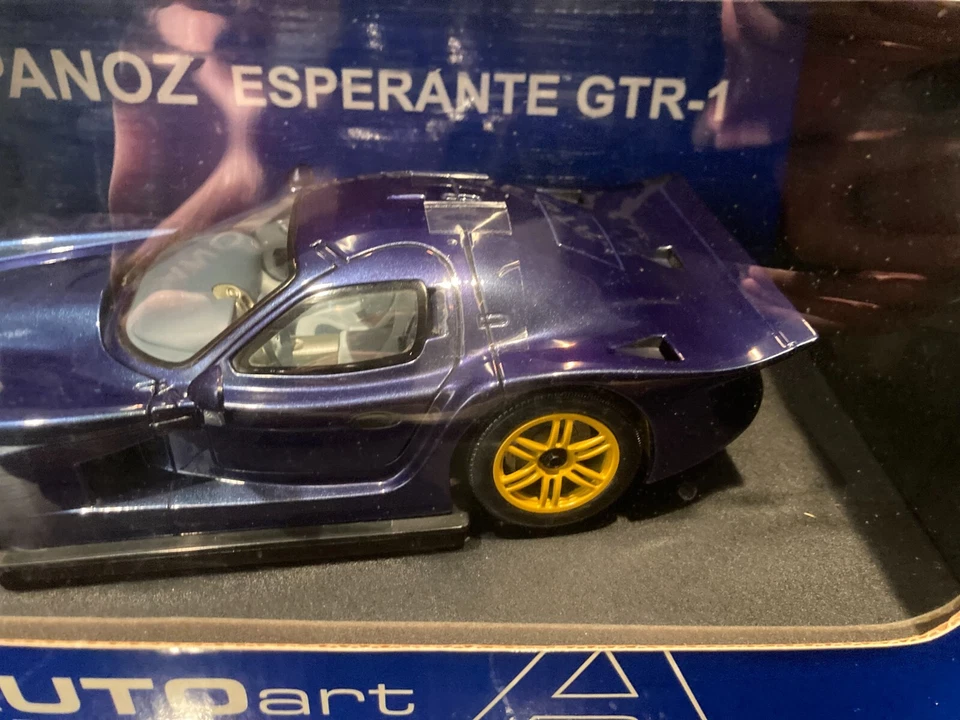 PANOZ ESPERANTE GTR-1 STREET CAR 1998 PURPLE BLUE SCALE 1/18 AUTOART - Photo 4/4
