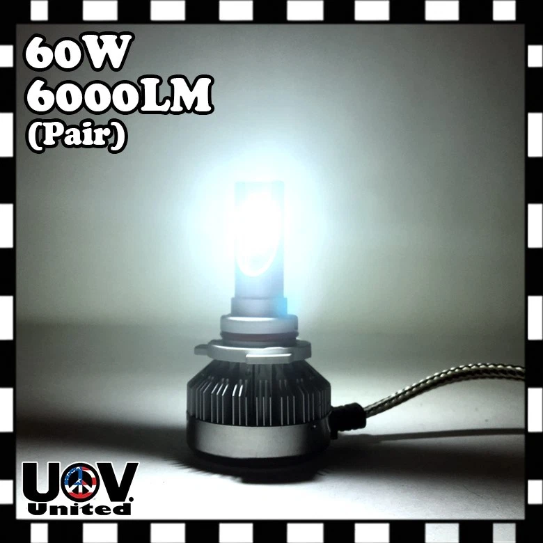 H7 Error Free CREE COB LED White 60W 6000 LM DRL High & Low Beam Headlight Bulbs - Image 2 of 2