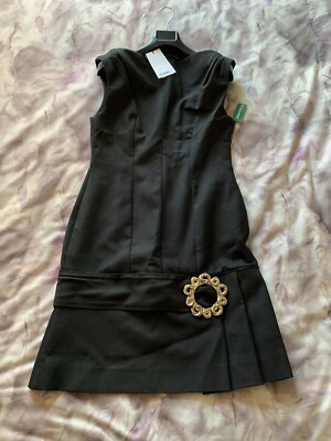 BNWT $1K JACQUEMUS (42) Gitan Robe Claude Dress Pleated 1920's Cut. Dark  Blue. | eBay