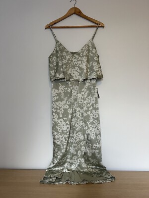Chancery The Label Floral Green Midi Dress Size 12 Brand New With Tags |  eBay Australia