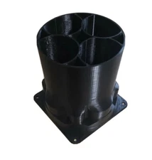 [Set of 2]4 inch duct for 120mm Faw/ Free PSU fan cover. Fits Antminer S9-1/ L3+