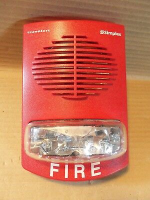 Simplex 4906-9151 Wall Mount Speaker/Strobe Fire Alarm Red | eBay
