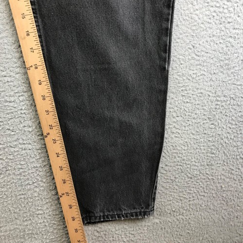 Vintage Levi 15951 W28 L29 Black Jeans Orange Tab High Waist 90's 16 M - Picture 8 of 9