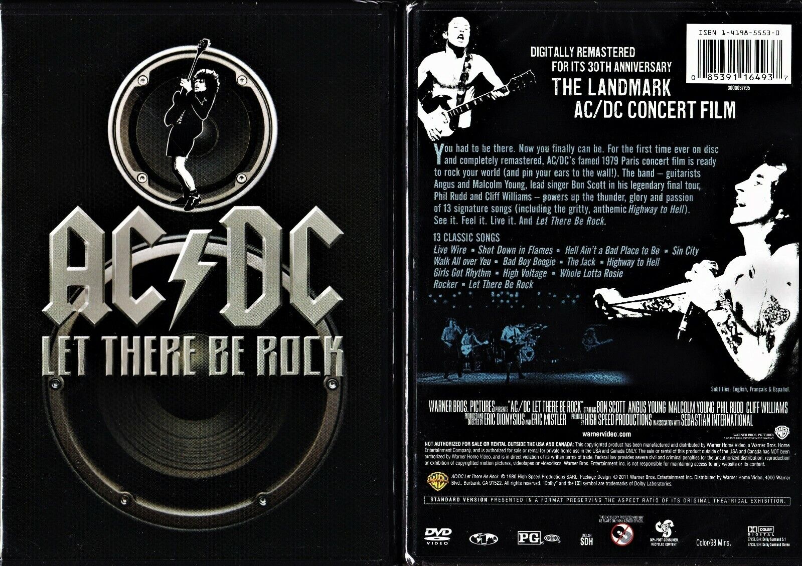 AC/DC: Let There Be Rock (DVD 2011 FS) Vintage Paris 1979 Concert 85391164937 eBay