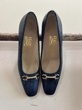 Vintage Salvatore Ferragamo Reptile Pumps Shoes Women Size 7 1/2 2A