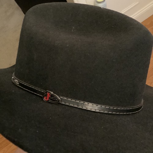 Wool Felt Brim Western Cowboy Hat 